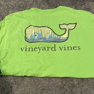 Green mens vineyard vines shirt